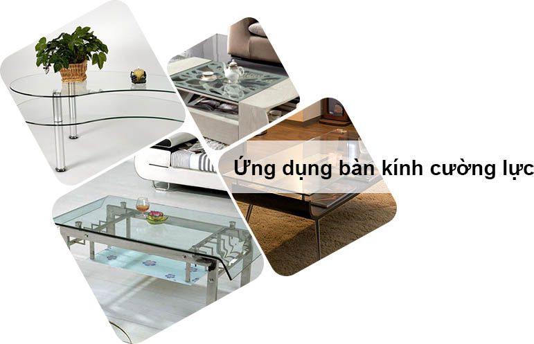 Ứng dụng của bàn làm bằng kính cường lực