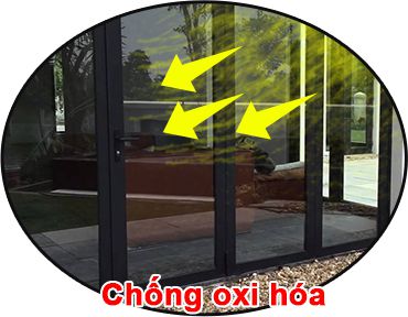 cửa đi 1 cánh hệ nhôm có thể chống oxi hóa, chống bạc màu