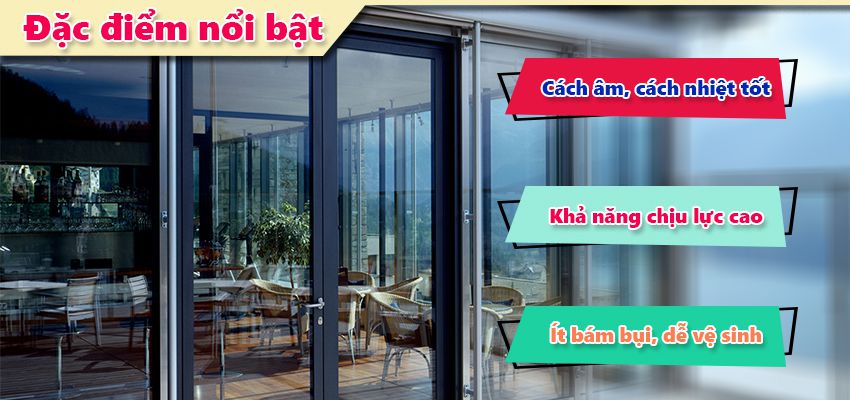 cửa đi mở quay 2 cánh nhôm Xingfa hệ 55 có nhiều ưu điểm nổi bật