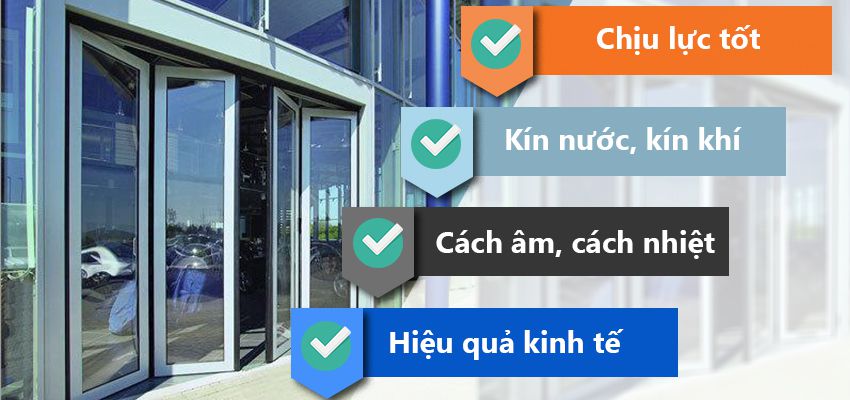 cửa đi xếp trượt gấp có nhiều ưu điểm đáng chú ý