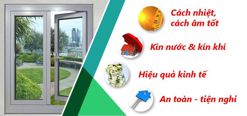 Ưu điểm của cửa sổ kiểu mở quay