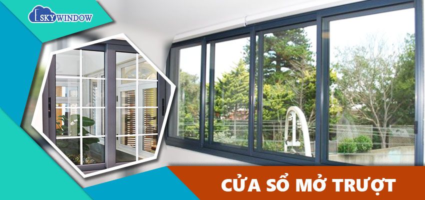 Cửa sổ mở trượt nhôm Xingfa hệ 55