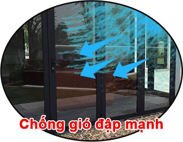 Cửa sổ 2 cánh mở lùa chống chịu gió tốt