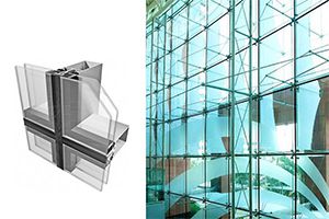 Hình ảnh hệ mặt dựng nhôm kính Stick (stick curtain wall)